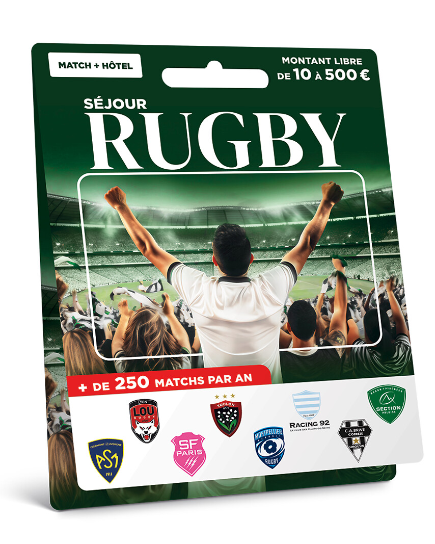 Carte Billetterie - Séjour Rugby
