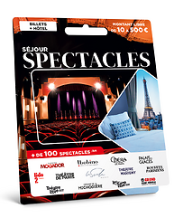Carte Billetterie - Séjour Spectacle à Paris