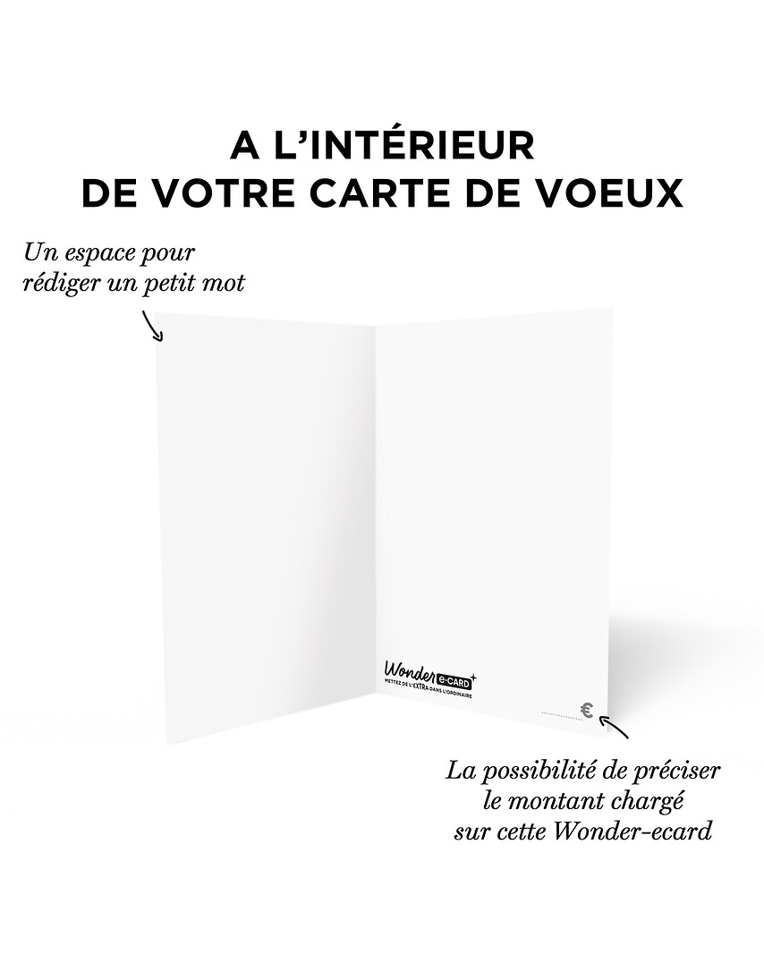 Carte de vœux 2 en 1 Mariage