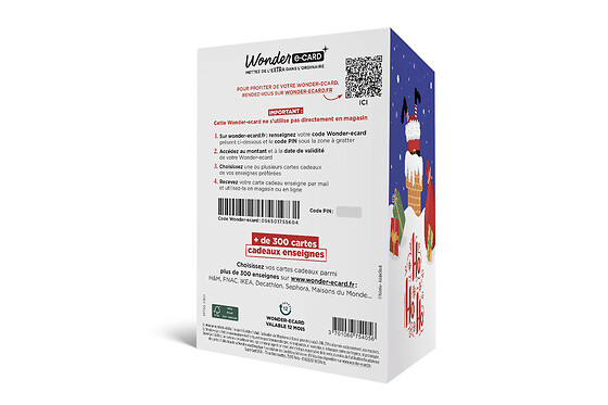 Carte de vœux 2 en 1 Ho Ho Ho