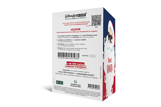 Carte de vœux 2 en 1 Secret Santa