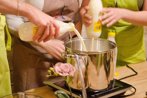 Atelier fabrication de Mozzarella et Ricotta à Paris 4ème