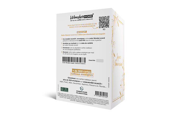 Carte de vœux 2 en 1 Joyeux Anniversaire
