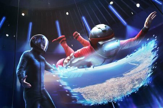 Expérience Ultimate 4D en soufflerie à Lyon