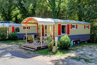 Séjour en famille en roulotte au Camping de l'Étang du Pays Blanc à Guérande (44)