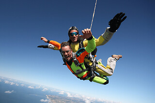 Saut en Parachute en tandem au-dessus du Mont-Saint-Michel (50)