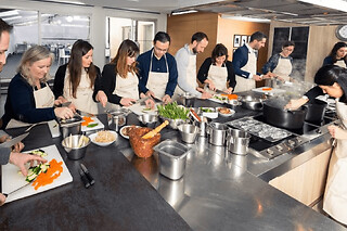 Cours de cuisine au wok à l'Ecole Ducasse