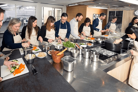 Cours de cuisine au wok à l'Ecole Ducasse