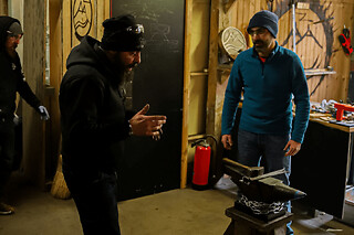 Atelier forge d'un couteau à Cluses (74)