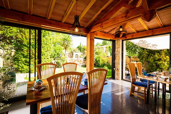 Repas pour deux au Jardin aux Sources à Brissac (34)