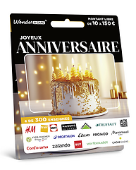 Carte Anniversaire Gâteau Doré