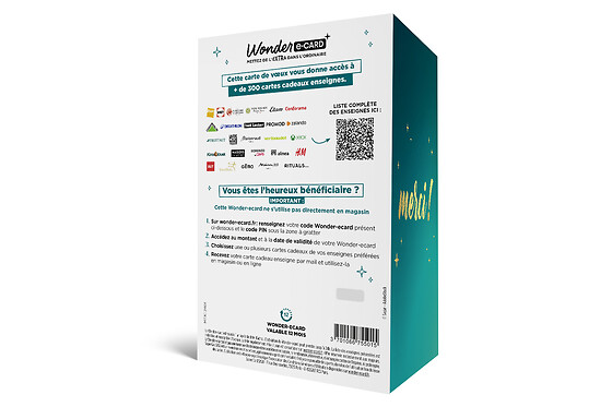 Carte de vœux 2 en 1 Merci