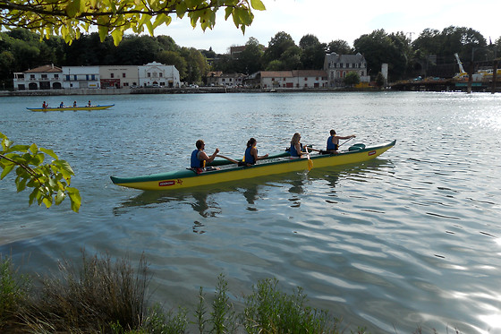 Balade en pirogue hawaïenne et cours de surf - Pirogue & Surf - Bayonne (64)