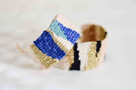 Atelier tissage de bracelet manchette à Montauban (82)