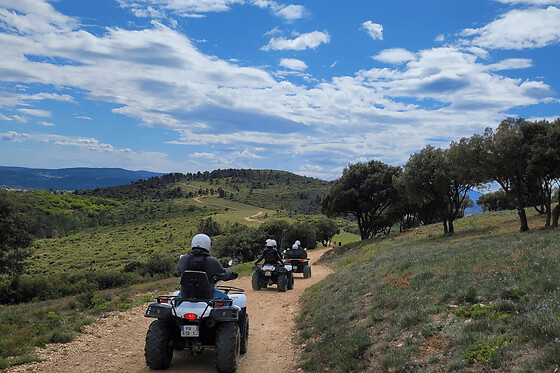 Randonnée oenotouristique en quad près de Montpellier - Tarif randonnée - conducteur