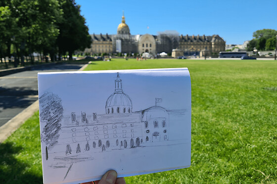 Atelier dessin & balade culturelle autour des Invalides (75)