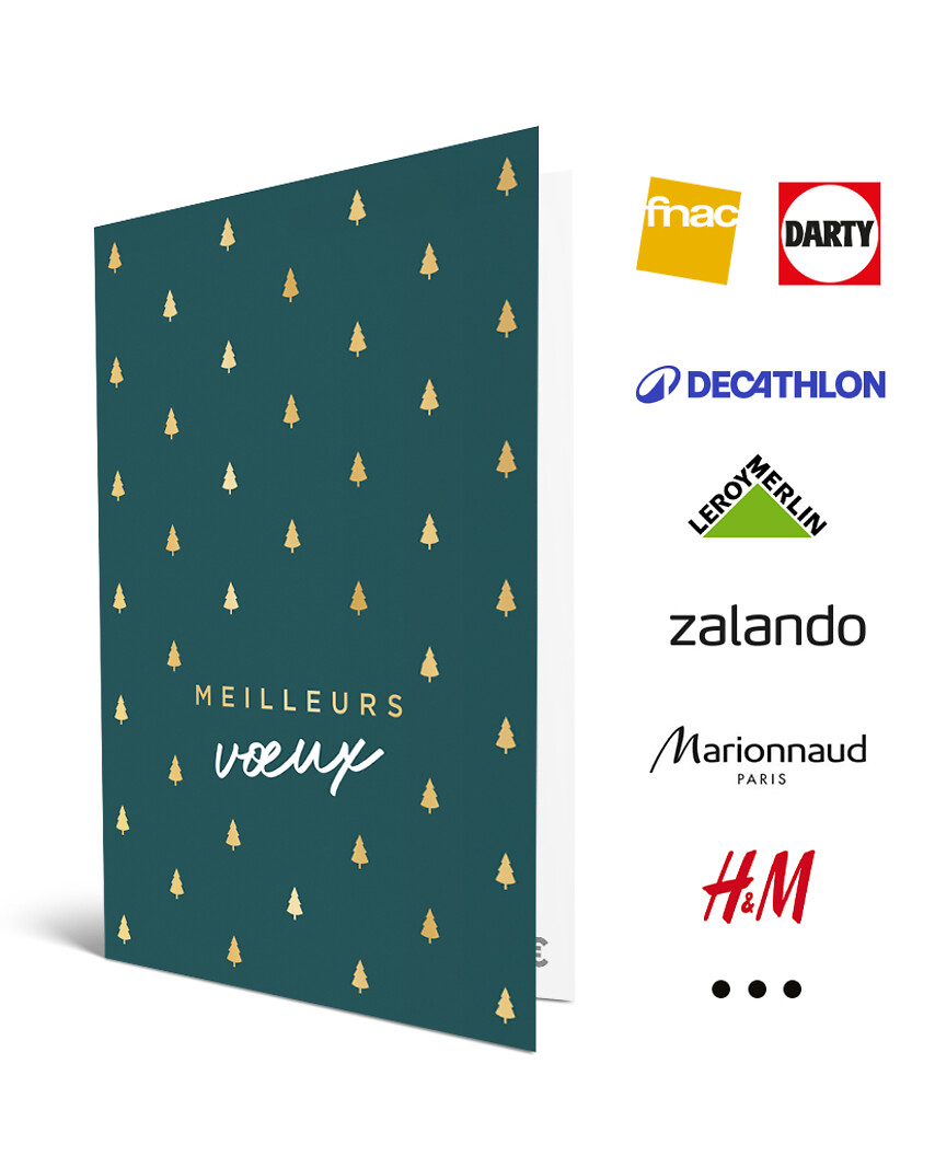 Carte de vœux 2 en 1 Meilleurs Vœux