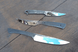 Atelier création d'un couteau brut de forge à Perruel (27)