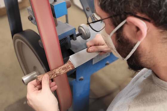 Atelier création d'un couteau de cuisine à Calanhel (22)