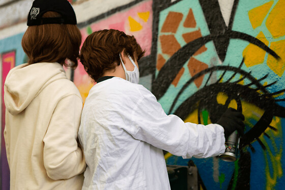Atelier Graffiti/ Street-art mural à Paris 14ème