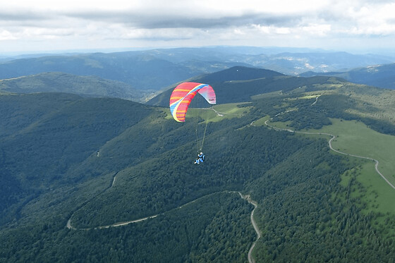 Vol en Parapente à Oderen Markstein Parc Naturel des Vosges (68)
