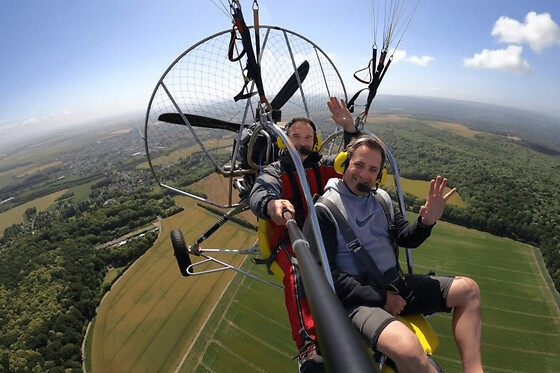 Baptême de l'air en ULM paramoteur à Chambly (60) - Vol Sensations - 20 min