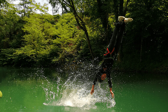 Saut à l'élastique avec touché d'eau du Viaduc d'Arudy (64) - Tarif individuel