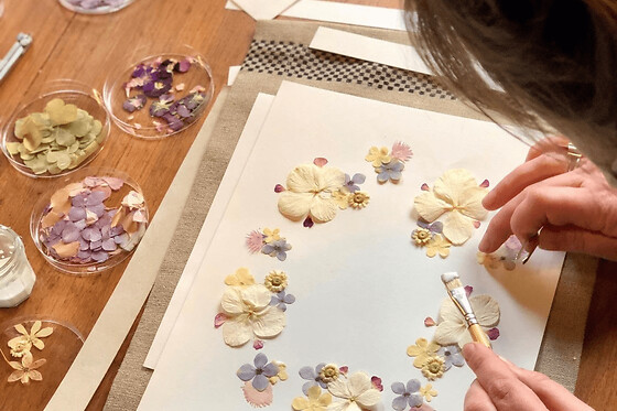 Atelier composition d'un herbier à Bondues (59)