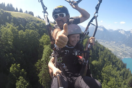Vol en parapente au lac d'Annecy (74) - Baptême découverte - Matin