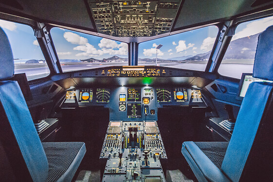 Simulateur de pilotage d'avion de ligne à Lyon - Découverte