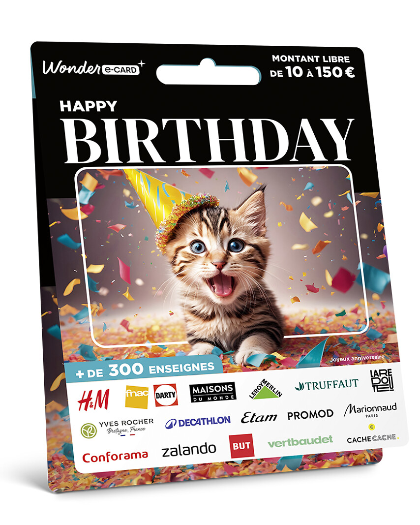 Carte Anniversaire Chaton