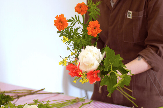 Atelier bouquet de fleurs fraîches à Paris 19ème